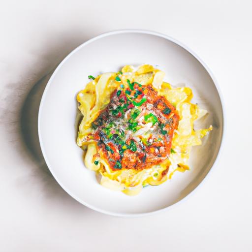 Beef Tenderloin with Cheesy Pasta