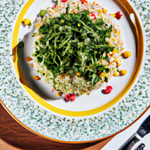 Black Rice Salad with Arugula and Goat Cheese