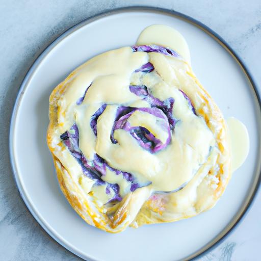 Blueberry Swirl Raw Cake