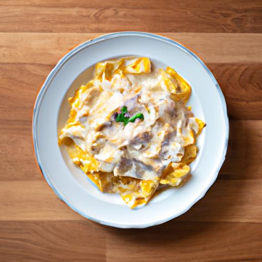 Broiler-Parmaskinke-Getostpasta