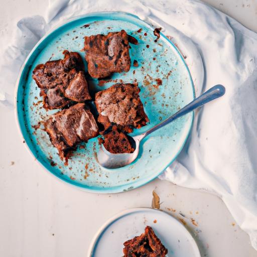 Brownie med karamel sauce