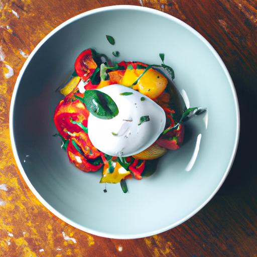 Burrata med blodappelsinsalat