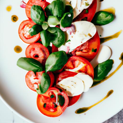 Caprese-salat i skål