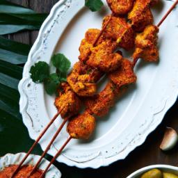 Chicken Skewers with Satay Sauce