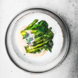 Cider-Braised Asparagus and Broccolini