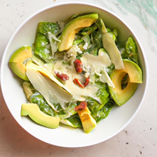 Creamy Avocado Caesar Salad