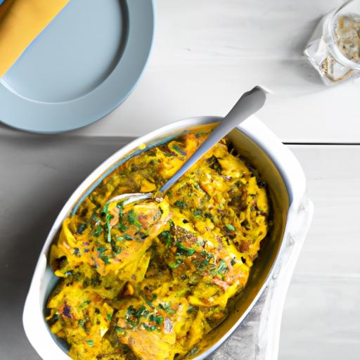 Curry-Broileri med Ris og Brokkoli