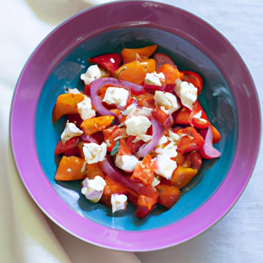 Enkel Feta-Persimonsallad