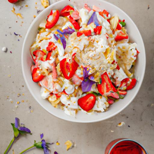 Eton Mess Vegaanisena - En läcker vegansk dessert med maränger, grädde och färska bär. Förberedelse: 30 minuter. 4 portioner.