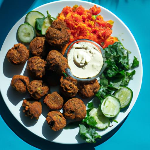 Falafler og maniokke fritter i ovn