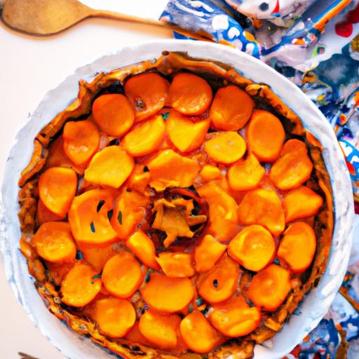 Festive Persimmon Cheesecake Tart