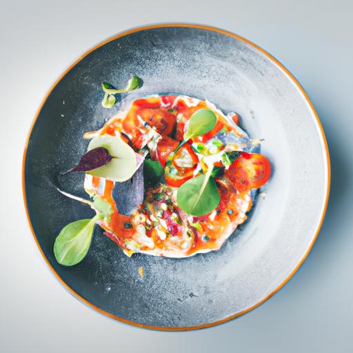 Frisk rabarberdessert med jordbær