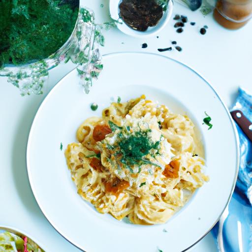 Fyldte muslingepasta med ricotta