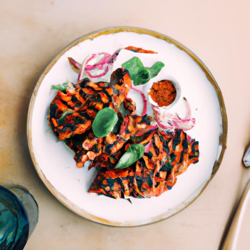 Grilled Cauliflower Steaks with Chimichurri Sauce