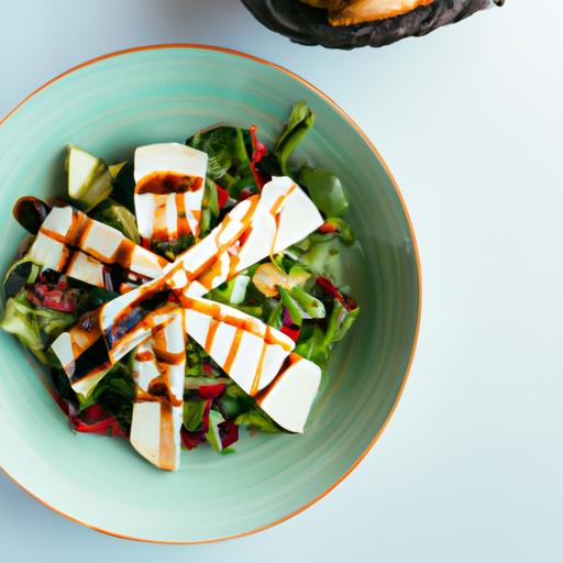 Halloumi Salad with Pine Nuts