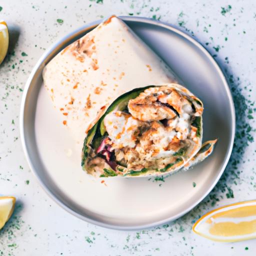 Halloumi Wraps with Hummus