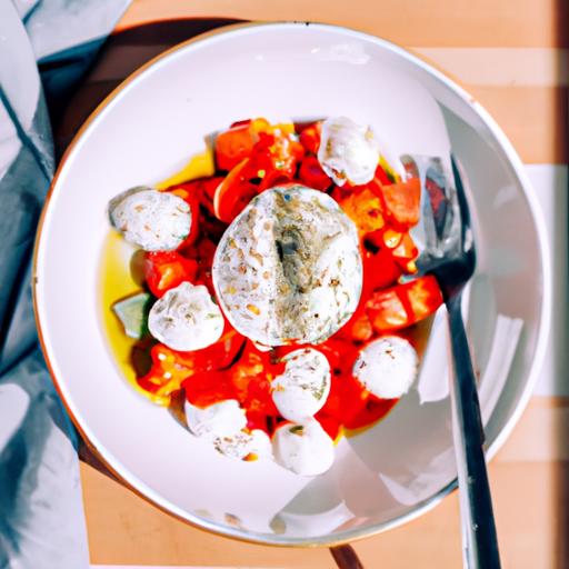 Herkullig Tomat- och Mozzarellasallad