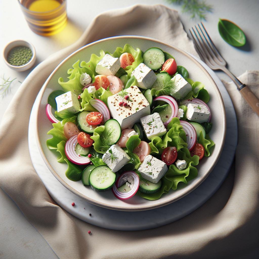 Honungsglassad getostsallad