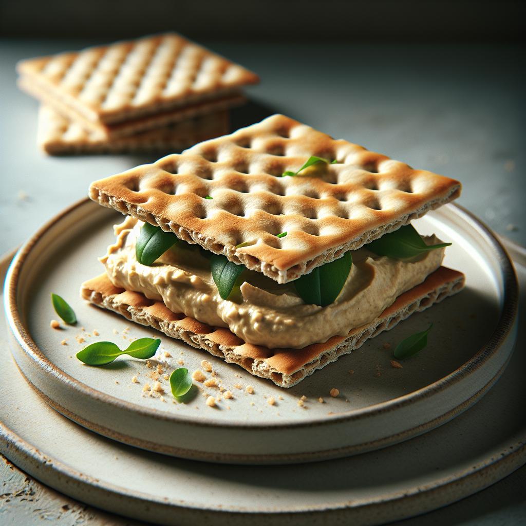 Hummus Crispbread Sandwiches