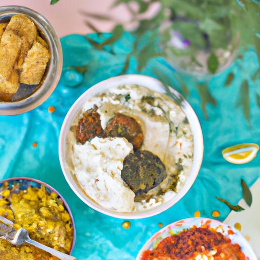 Ihana falafel med hummus och yoghurtsås