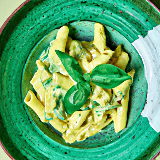 Kermig pasta med grönsaker