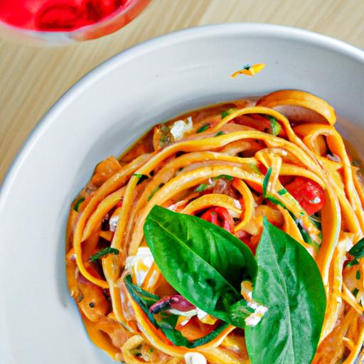 Kremet Pasta med Spinat og Cherrytomater