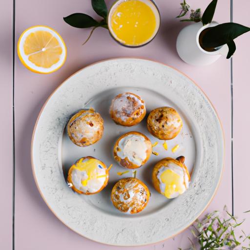 Lemon Muffins with Easter Sprinkles