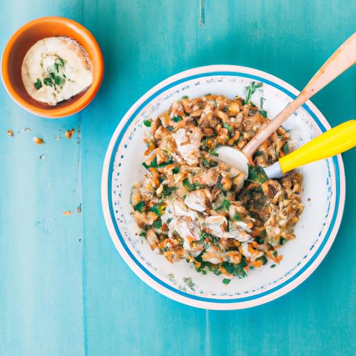 Luntent fruktsalat med bulgur