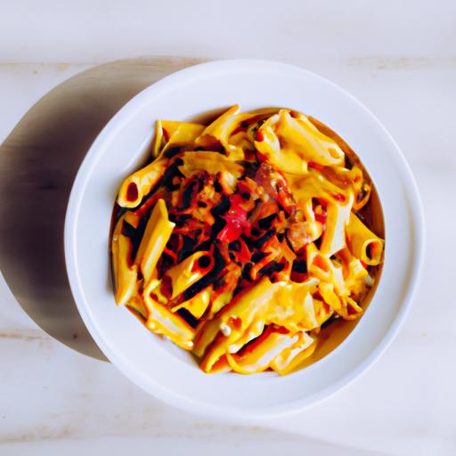 Makaronikasserolle med chili og urter (Forberedelsestid: 40 minutter, Servering: 4 personer)