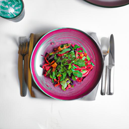 Marimekko-inspirert sommersalat