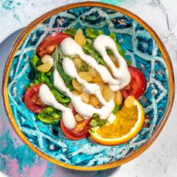 Mehukas Sallad med Frukt och Grönsaker