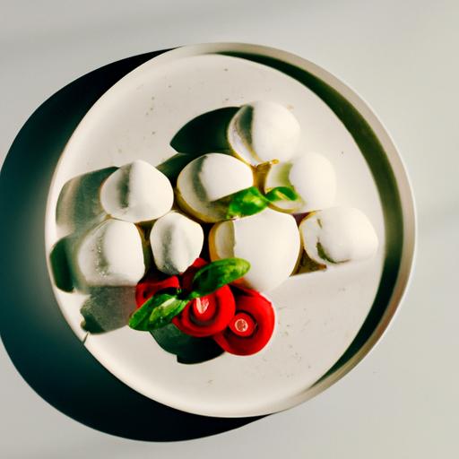 Mozzarella-salat og svampefyldte pandekager