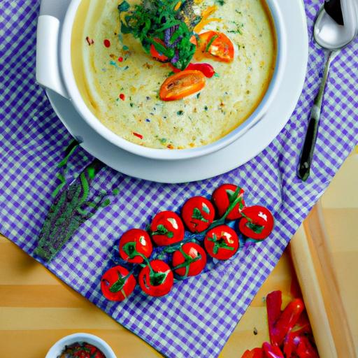 Munakas med rømme og tomatskiver