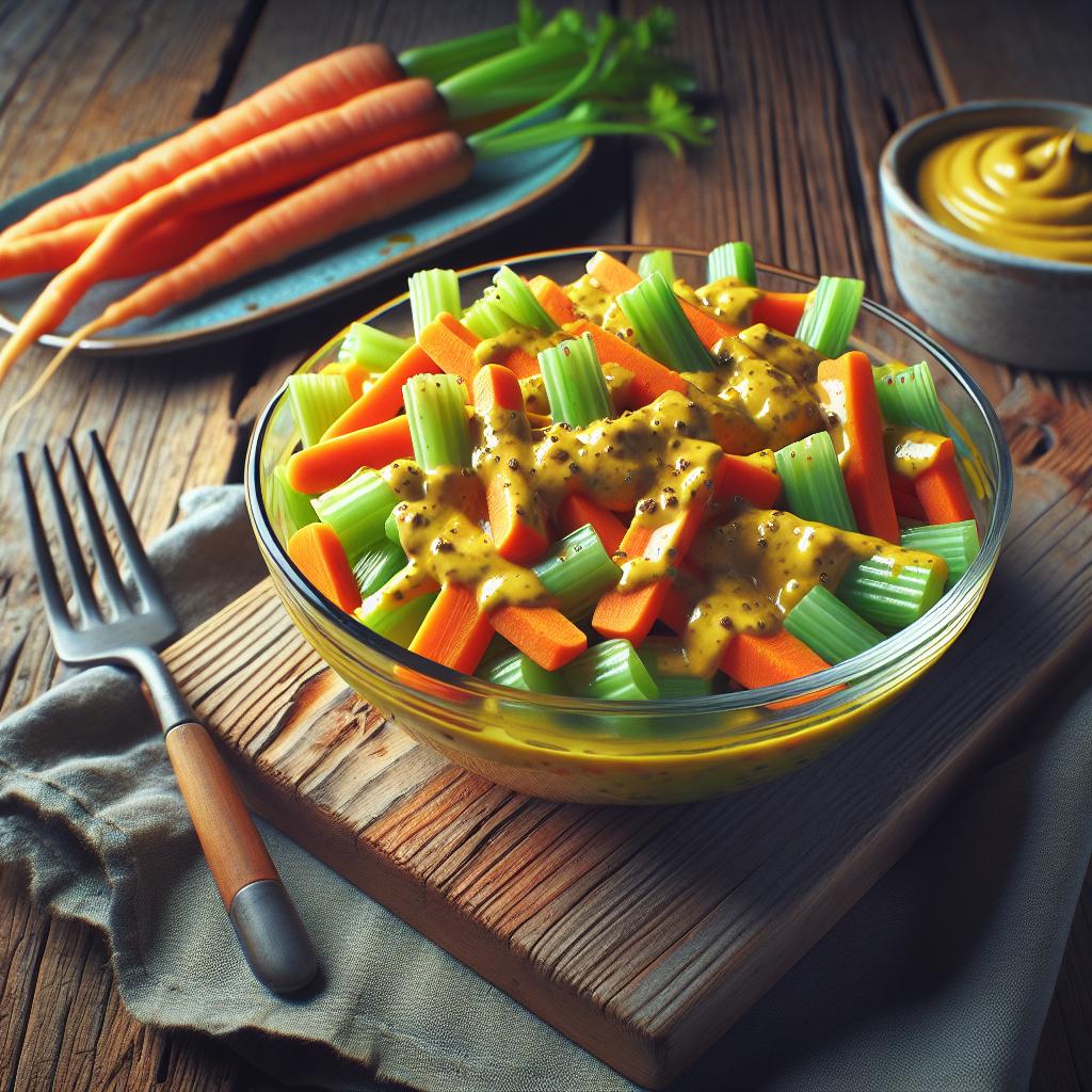 Mustard Carrot and Celery Salad