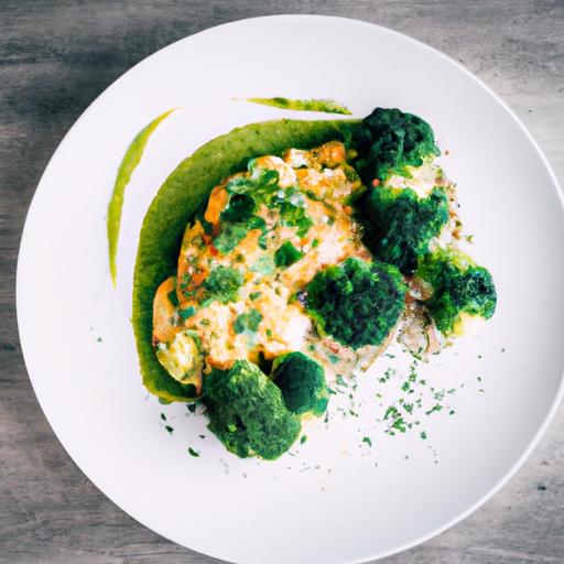 Paahdettu ankanrinta med broccolini og Aura-juusto-perunagratin