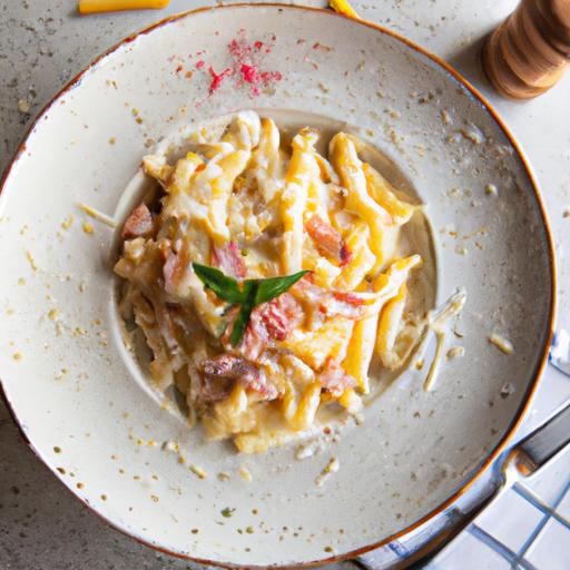 Pasta med salami och zucchini-sås