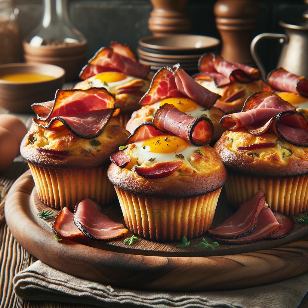 Pastrami-munakasmuffins