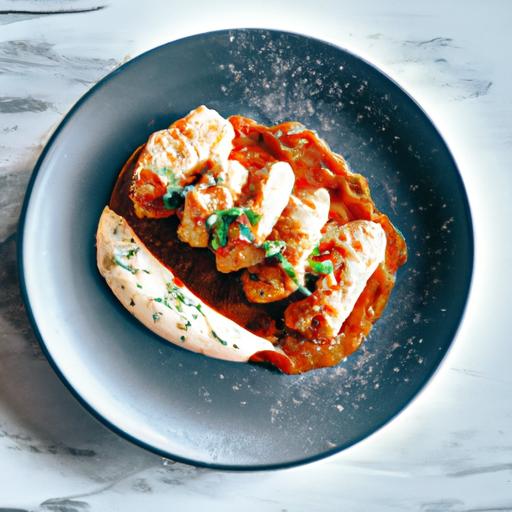 Pekoni-broiler med kremet ferskostsaus