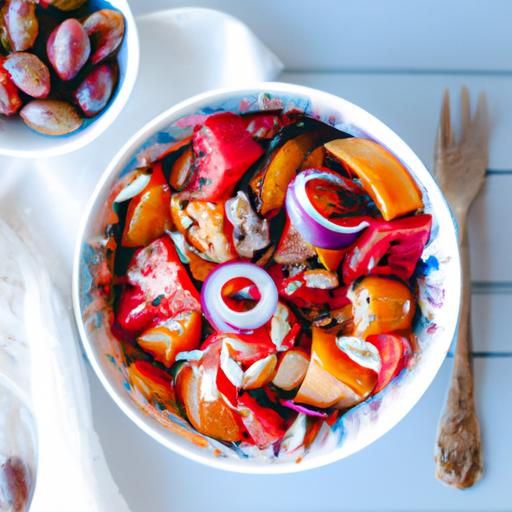 Persimmon Feta Salad