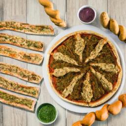 Pizza Sticks with Pesto Dip