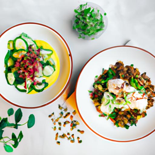 Quinoa and Lentil Salad with Tahini Dressing