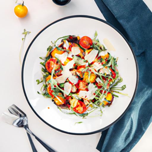 Quinoa Parmesan and Tomato Salad