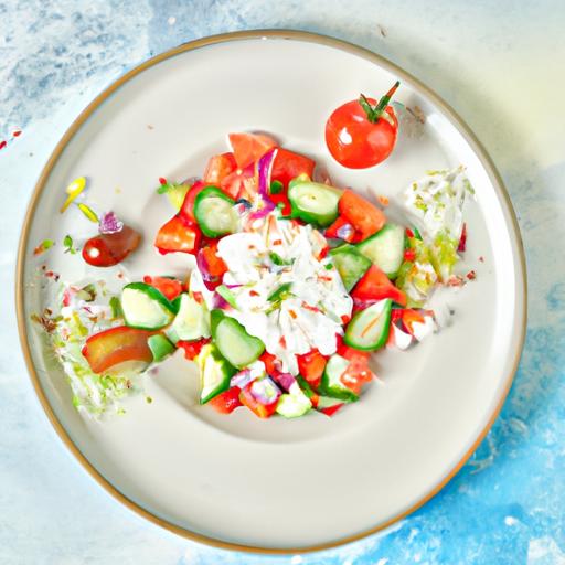 Raikas vattenmelon- och feta-sallad (10 minuter, 2-4 portioner)