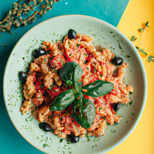 Red Lentil Pasta Salad