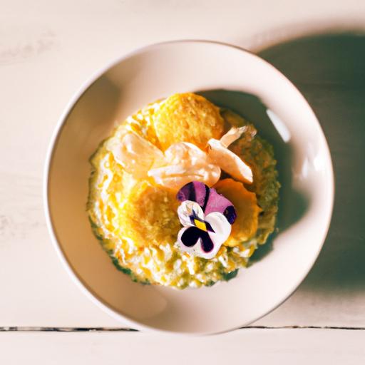 Risotto Balls with Saffron and Zucchini Flowers