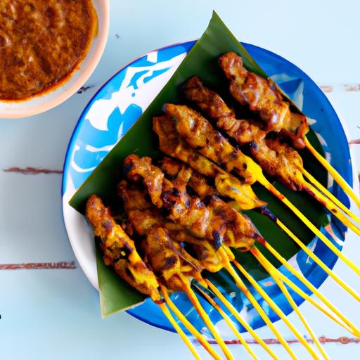 Satay-kylling med satay-sauce