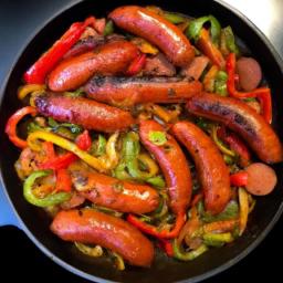 Sausages and Peppers Skillet