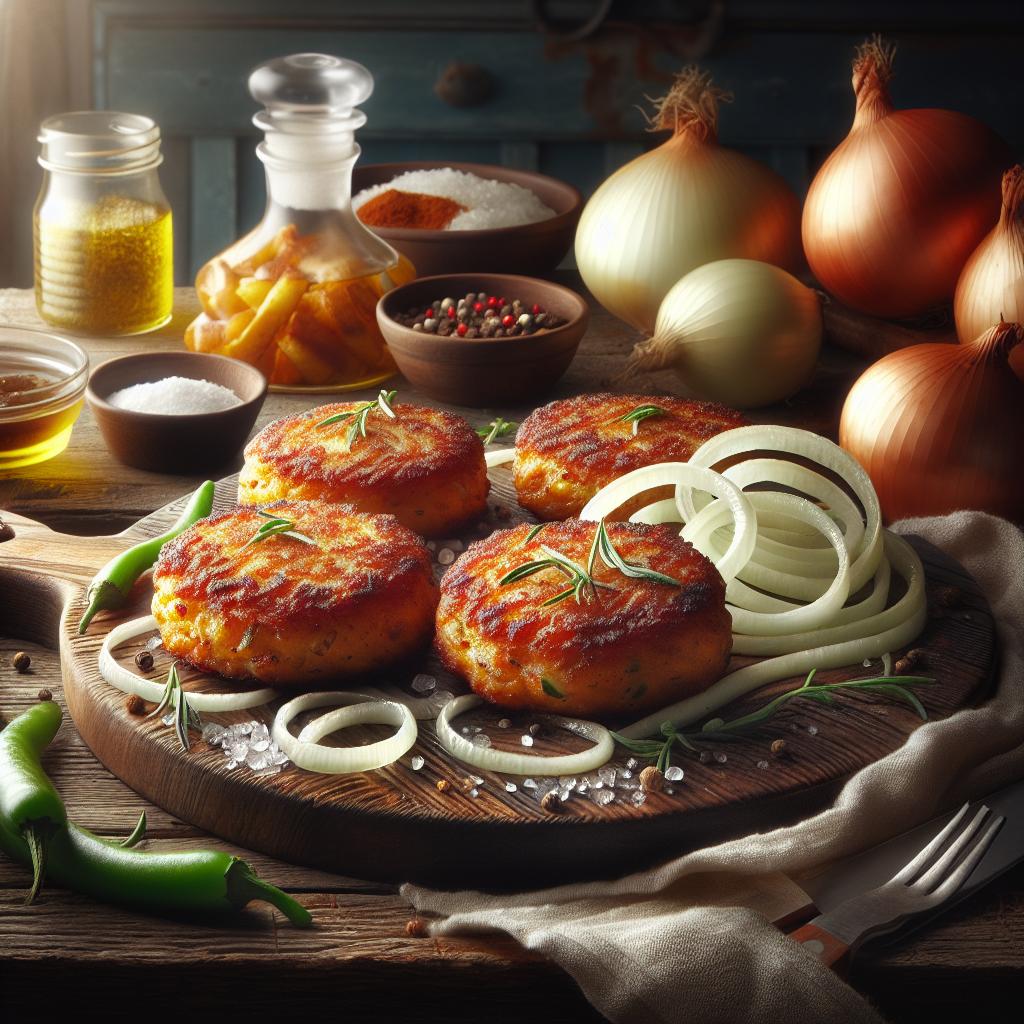 Sautéed Beef Patties with Creamy Sauce