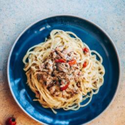 Spaghetti med tomatsås