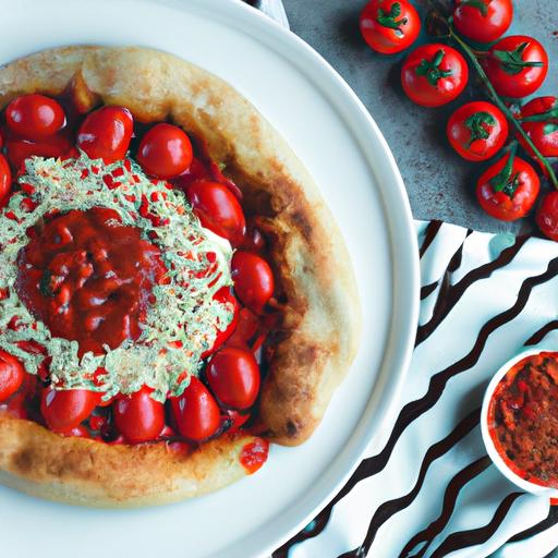 Speltpizzabottnar med färskost, ruccola och kallrökt lax